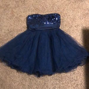 Royal blue sparkle night out dress